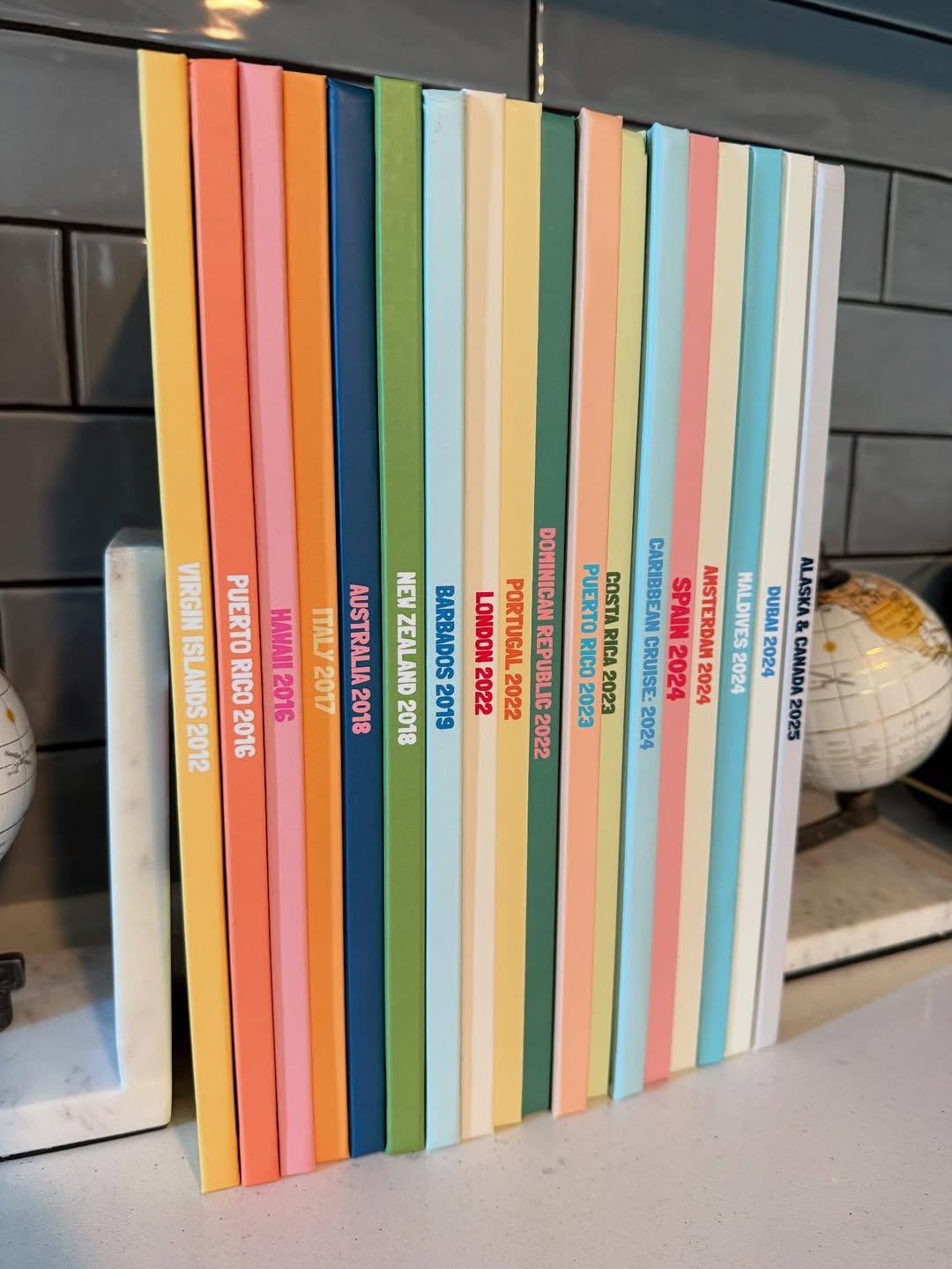 Collection d'albums photo